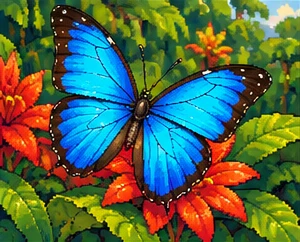 Blue morpho