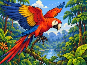 Scarlet macaw